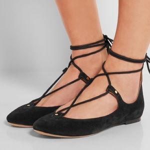Chloé lace up flat